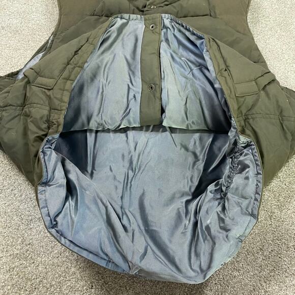 VTG Gap Puffer Vest Mens L Full Zip Gorpcore Down Green Warm 90s Outdoor - Picture 4 of 10